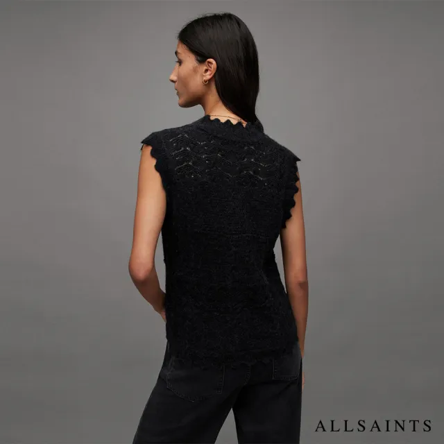 【ALLSAINTS】VANESSA 羊毛針織背心Black WK036Z(修身版型)