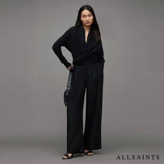 【ALLSAINTS】PIRATE 喀什米爾羊毛開襟衫Black WK030Z(舒適版型)