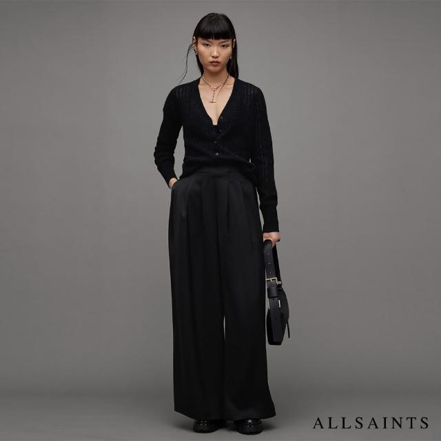 【ALLSAINTS】ABI 羊毛針織外套Black WK010Z(修身版型)