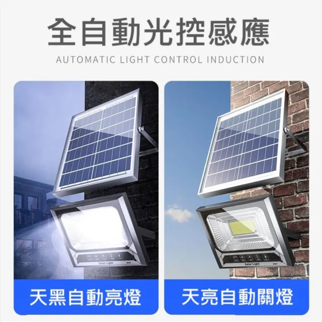 【禾統】增亮升級800W LED智能光控太陽能感應燈(電量顯示 遙控定時 太陽能壁燈 太陽能路燈 LED戶外照明燈)