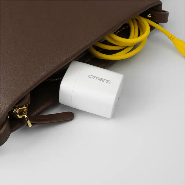 【Omars】35W GaN氮化鎵 兩孔快速充電器(支援iPhone iPad快充)