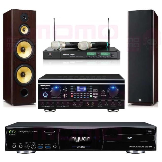 【音圓】S-2001 N2-350+TDF HK-260RU+ACT-35B+SD-903N(點歌機4TB+擴大機+無線麥克風+喇叭)