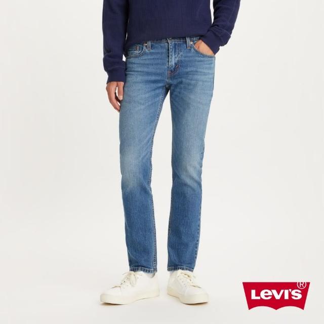 【LEVIS 官方旗艦】男 上寬下窄 502舒適窄管牛仔褲 / 精工淺藍水洗刷白 / 彈性布料 熱賣單品 29507-1317