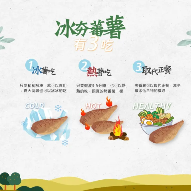 【巧食家】黃金冰夯地瓜X5包(500g±10%/包)