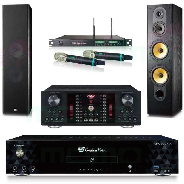 【金嗓】CPX-900 K1A+FNSD A-480N+ACT-8299PRO++SD-803N(4TB點歌機+擴大機+無線麥克風+喇叭)