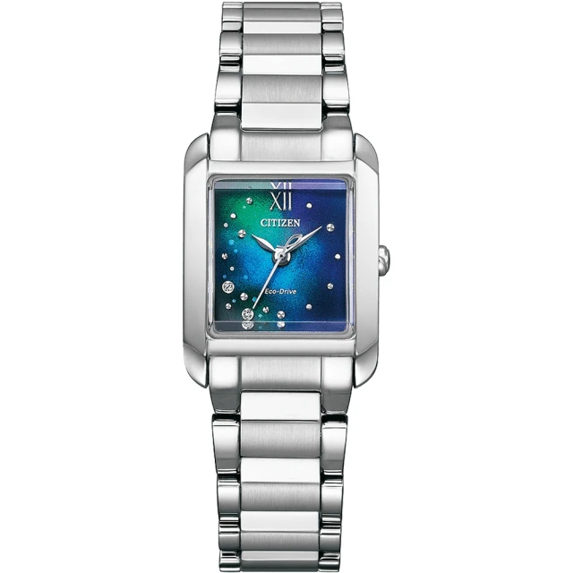 【CITIZEN 星辰】L系列 限量 千彩之海 方形腕錶(EW5591-60L)