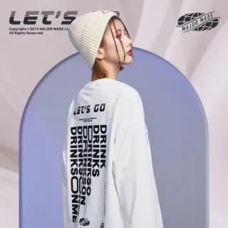 【MAJOR MADE】Drink 口袋長TEE(#長袖上衣#長T#口袋)