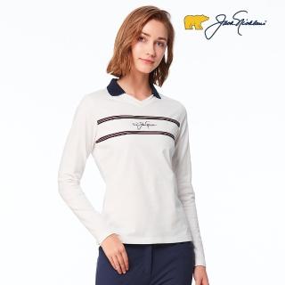 【Jack Nicklaus 金熊】GOLF女款健康素材有領T SHIRT(白色)