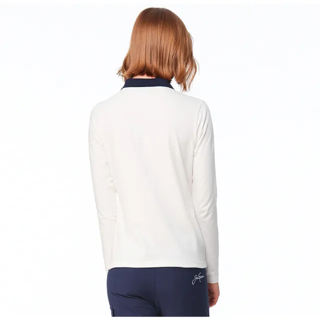 【Jack Nicklaus 金熊】GOLF女款健康素材有領T SHIRT(白色)