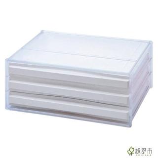 【Greencalm 綠舒市】樹德 檔案櫃 DDH-103 桌上橫式檔案櫃 資料櫃 抽屜櫃(A4/橫式/3抽 /抽屜/白色)