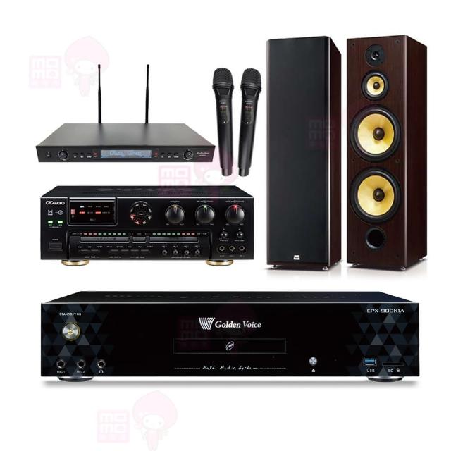 【金嗓】CPX-900 K1A+AK-7+SR-889PRO+FNSD SD-903N(4TB點歌機+擴大機+無線麥克風+卡拉OK喇叭)