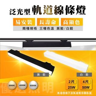 【GoldBright 金亮】泛光型軌道線條燈 4尺50W LED軌道燈 柔光軌道燈 廣角軌道燈