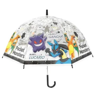 【J`S PLANNING】寶可夢 兒童透明造型直傘 雨傘(平行輸入 55CM)