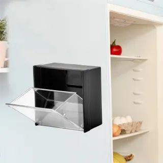 日本製inomata冰箱門邊磁吸式有蓋收納盒-3入組(收納盒)