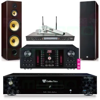 【金嗓】CPX-900 K1A+AK-9800PRO+SR-928PRO+FNSD SD-903N(4TB點歌機+擴大機+無線麥克風+喇叭)