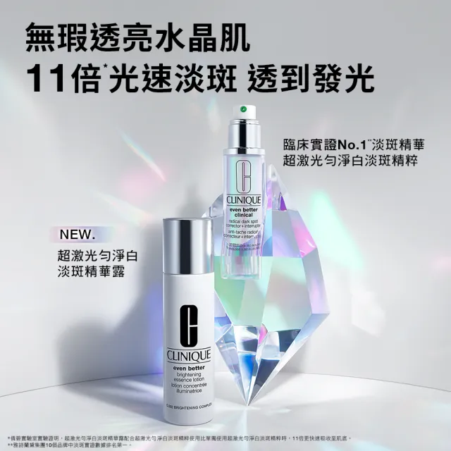 【CLINIQUE 倩碧】超激光勻淨白淡斑精華露175ml