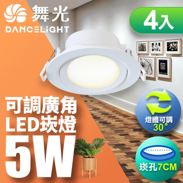 大巨光 LED 9W KAO’S 9CM 崁入式燈具 四入組