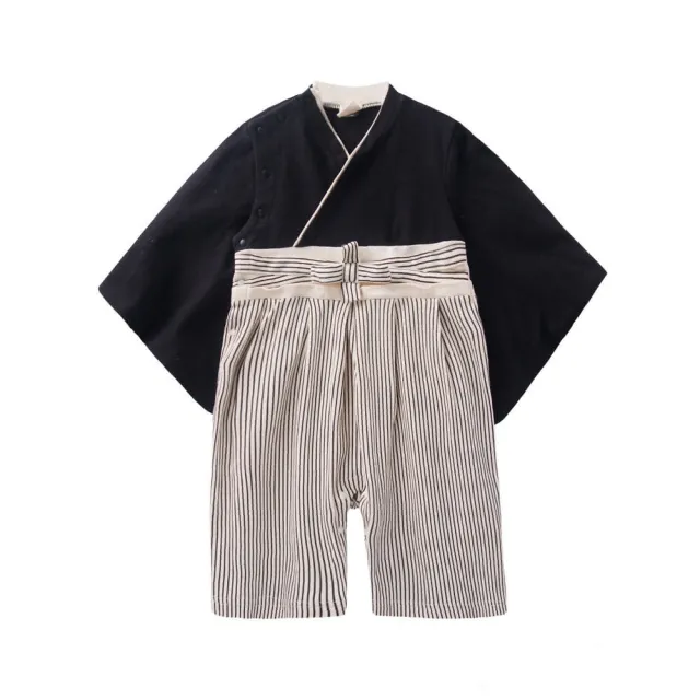 【baby童衣】兒童套裝 寶寶連身衣 男和服套裝 假兩件日式經典造型和服 37303(共１１色)
