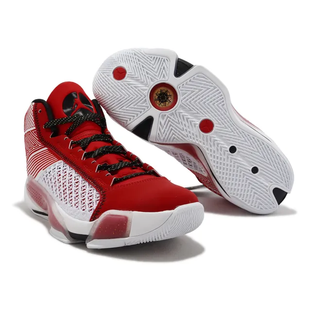 NIKE 耐吉】籃球鞋Air Jordan 38 XXXVIII PF 大學紅白男鞋氣墊緩震