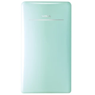 【WINIA】韓系復古式120L定頻單門冰箱 DSR-M12GH 僅運送無安裝(薄荷綠)