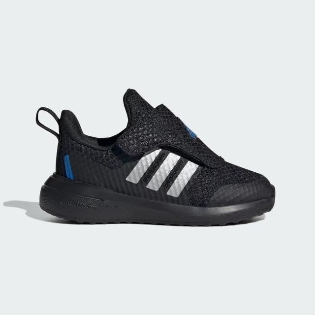 【adidas 愛迪達】Fortarun 2.0 AC I 小童 慢跑鞋  休閒 魔鬼氈 舒適 透氣 黑藍 IG0421 