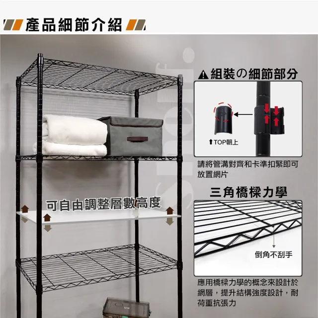 【IRON BUREAU 鐵物局】122X46X150cm四層架100%MIT(電鍍銀/烤漆黑-收納層架/展示架/貨架)