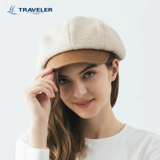 TRAVELER 旅行者 女款抑菌保溫報童帽＿232AE507(抑菌/保溫/報童帽)