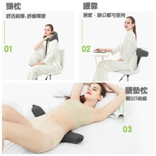 【丹丹有品】可捲收兩用車用頸枕(汽車頸枕 頸枕 車枕 特斯拉車枕 特斯拉 旅行枕 飛機枕 護頸枕)
