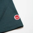 【EDWIN】男裝 佩斯里紋LOGO短袖T恤(墨綠色)