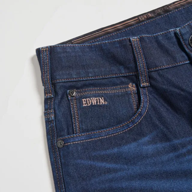 【EDWIN】男裝 JERSEYS迦績 超彈力中直筒牛仔褲(原藍磨)