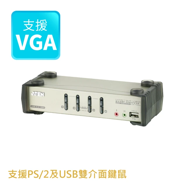 ATEN 4 埠 True 4K HDMI 影音切換器(VS