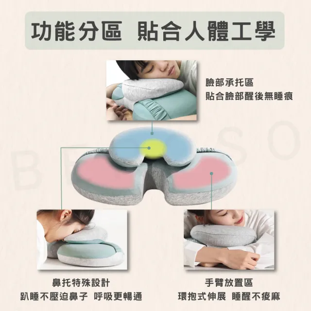 【Beroso 倍麗森】升級版小惡魔多功能造型午睡抱枕-兩色任選(情人節 午休枕 護腰靠禮物 送禮)