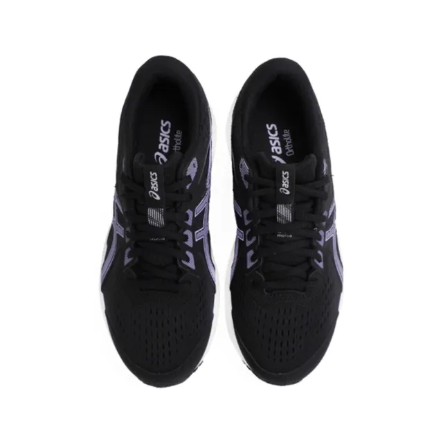 【asics 亞瑟士】GEL-CONTEND 8 D 女鞋 寬楦 透氣 輕量 緩震 慢跑鞋 黑紫(1012B561-001)
