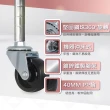 【AXL Global】2分螺絲牙PP活動輪(1/4英寸腳輪/可用於COSTCO三層收納推車/輕型層架腳輪/四入一組/台灣製)