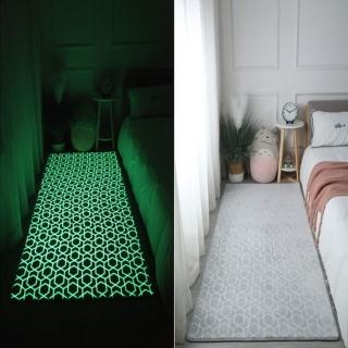 【JEN】夜光臥室床邊防滑地毯地墊40*120cm(3款可選)
