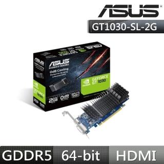 【ASUS 華碩】GT1030-SL-2G-BRK 顯示卡+華碩 SDRW-08D2S-U 外接燒錄器