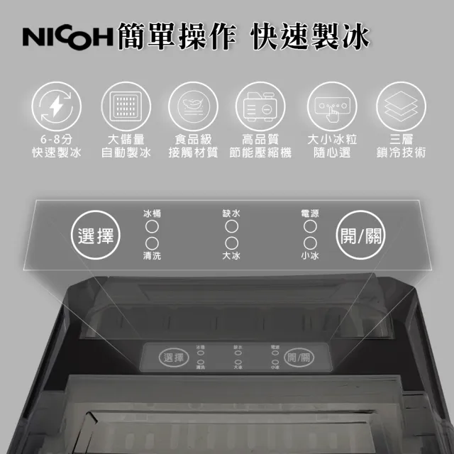 【NICOH】自動製冰機-A(NIC-100B)