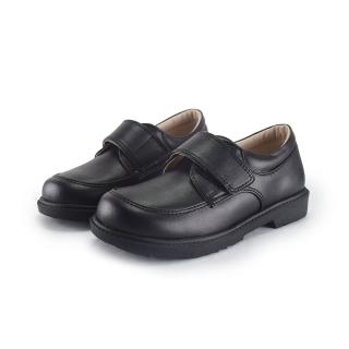 【OSOMESHOES 奧森】兒童黑皮鞋 手工皮鞋 魔鬼氈學生皮鞋 大童 男童 女童(臺灣製 MIT 31-40號 C2431 奧森)