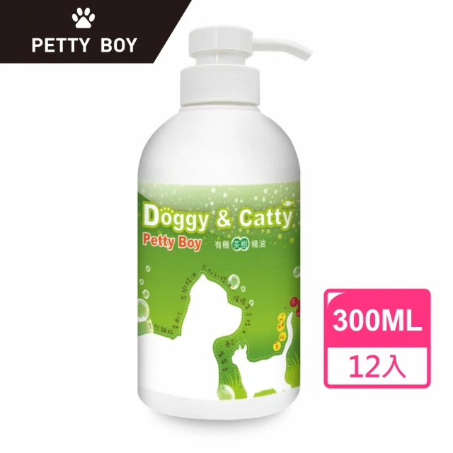 Petty Boy 天然有機茶樹精油驅蚊寵物洗毛精(貓狗可用！300ml*12)