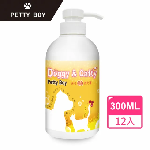 【Petty Boy】天然何首烏蓬鬆光澤萌發寵物洗毛精(貓狗可用!300ml*12)