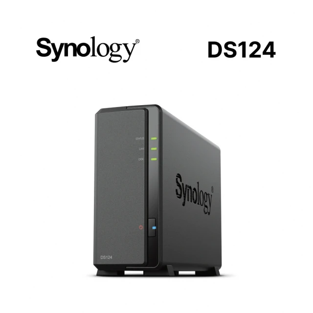 【Synology 群暉科技】搭希捷 4TB x1 ★ DS124 1Bay NAS 網路儲存伺服器