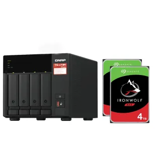 【QNAP 威聯通】搭希捷 4TB x2 ★ TS-473A-8G 4Bay NAS 網路儲存伺服器