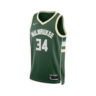【NIKE 耐吉】NBA 球衣 密爾瓦基公鹿 字母哥 綠(DN2012-323)