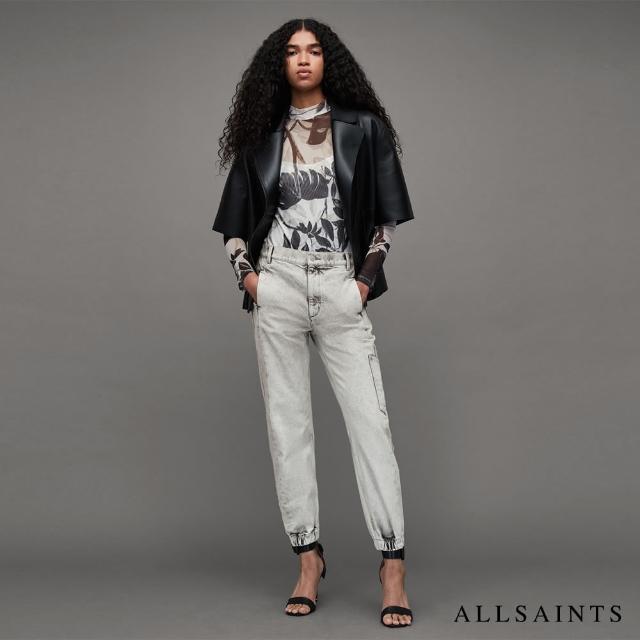 【ALLSAINTS】LEA 個性中腰水洗牛仔休閒長褲 WE004Z(常規版型)