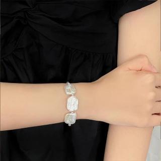【MoonDy】包包 純銀手環 珍珠手環 女生飾品 手鐲 手環 手鍊 新娘飾品 純銀手鍊 法式手環 半鐲 銀手