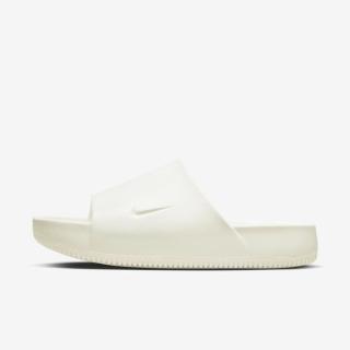 【NIKE 耐吉】Calm Slide 男女 涼拖鞋 休閒 麵包拖鞋 舒適 夏天 泳池 快乾 簡約 白(FD4116-100)