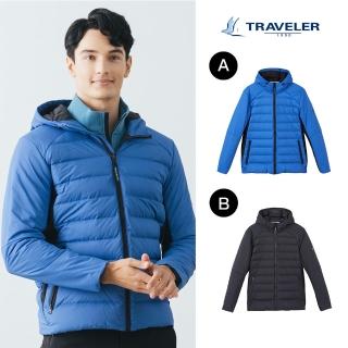 【TRAVELER 旅行者】男款GELANOTS防風撥水羽絨外套 232TR908(GELANOTS防風/防潑水/羽絨外套)