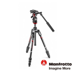 【Manfrotto 曼富圖】BEFREE LIVE 碳纖維旋鈕腳架 MVKBFRTC-LIVE(公司貨)