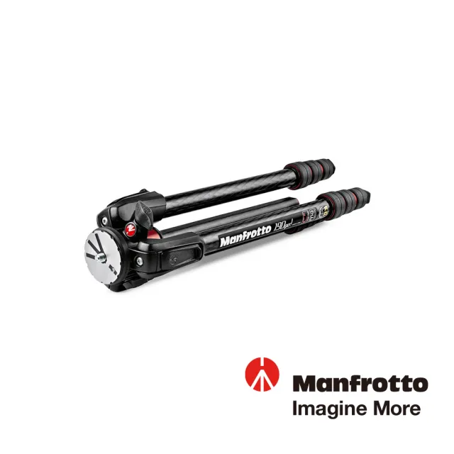 【Manfrotto 曼富圖】190 GO!碳纖維四節腳架-黑色 MT190GOC4(公司貨)