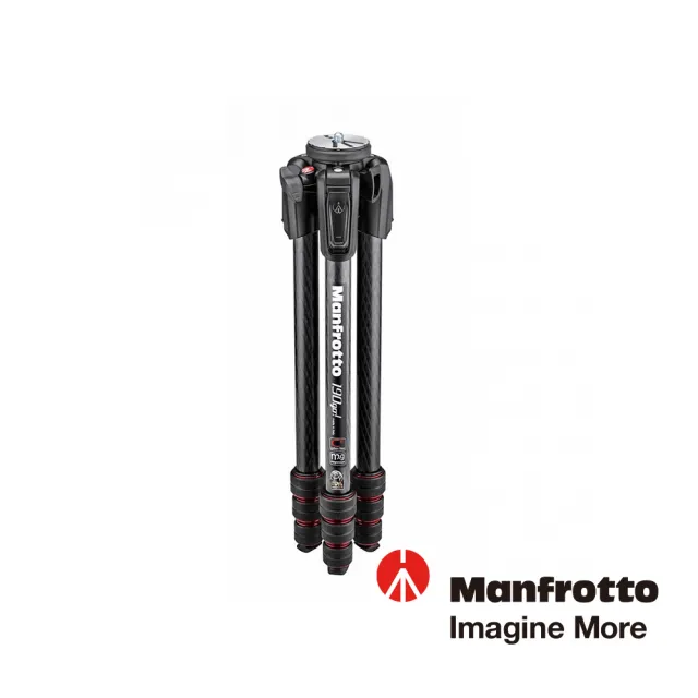 Manfrotto 曼富圖】190 GO!碳纖維四節腳架-黑色MT190GOC4(公司貨